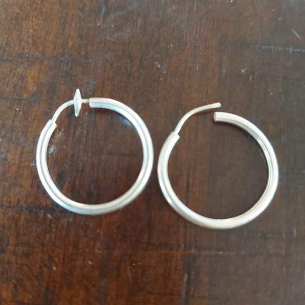 Silver 925 Hoops .